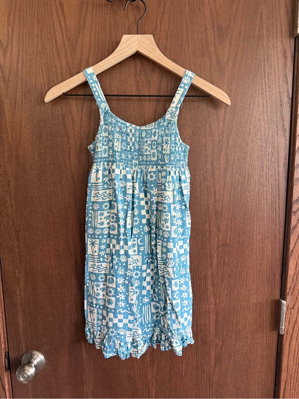 Volcom Light Blue Patterned Sundress for Girls